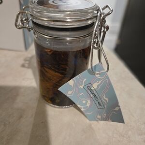 Glass Jar with Metal Clamp